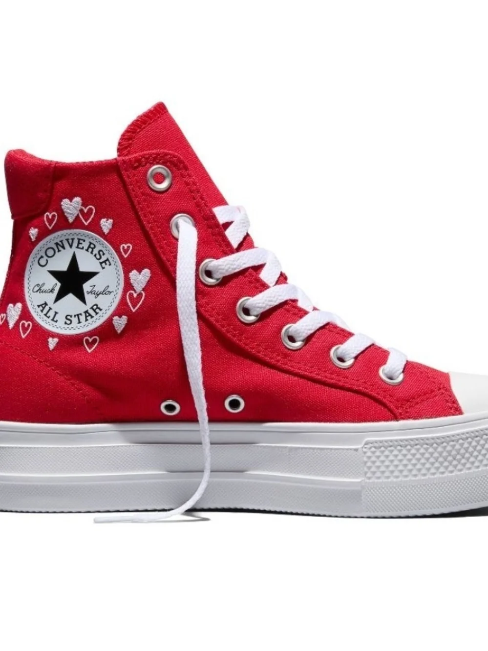 Converse Chuck Taylor All Star Platform High Top Sneakers - Red